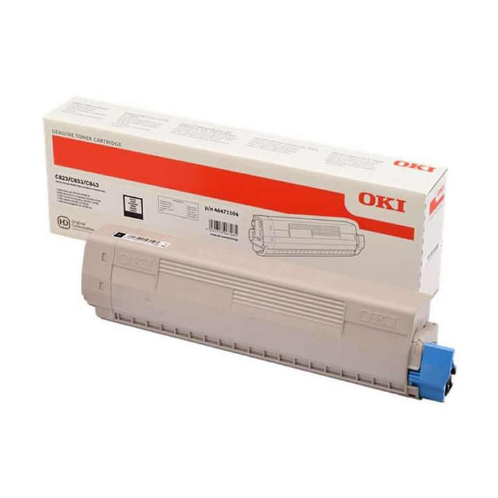 OKI C823/C833/C843 Negro Cartucho de Toner Original - 46471104