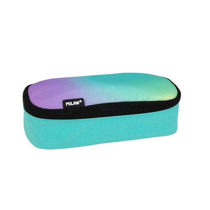 Milan Sunset Estuche Portatodo Ovalado - Compartimento Interior de Malla - Tejido Resistente a las Roturas y Rasgaduras - Medid