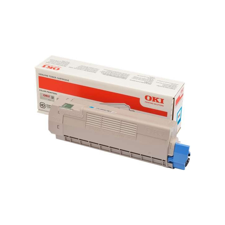 OKI C612 Cyan Cartucho de Toner Original - 46507507