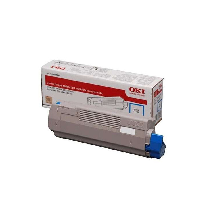 OKI C712 Cyan Cartucho de Toner Original - 46507615