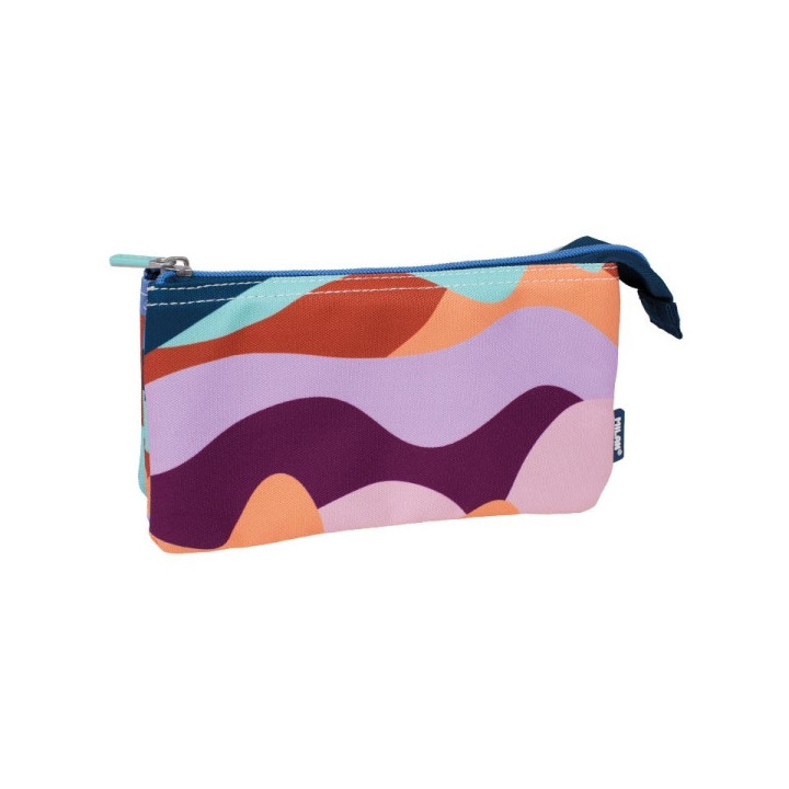 Milan The Fun Estuche Portatodo 5 Compartimentos - Cierre de Cremallera