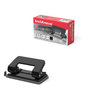 Erichkrause Quadro Classic Taladro Perforador Metalico - Perfora hasta 10 Hojas - Cuerpo y Mecanismo de Acero - Punzones 6mm -