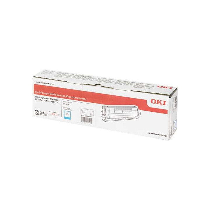 OKI C834/C844 Cyan Cartucho de Toner Original - 46861307