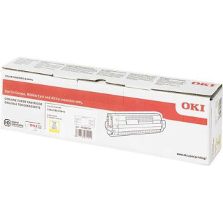 OKI C824/C834/C844 Amarillo Cartucho de Toner Original - 47095701