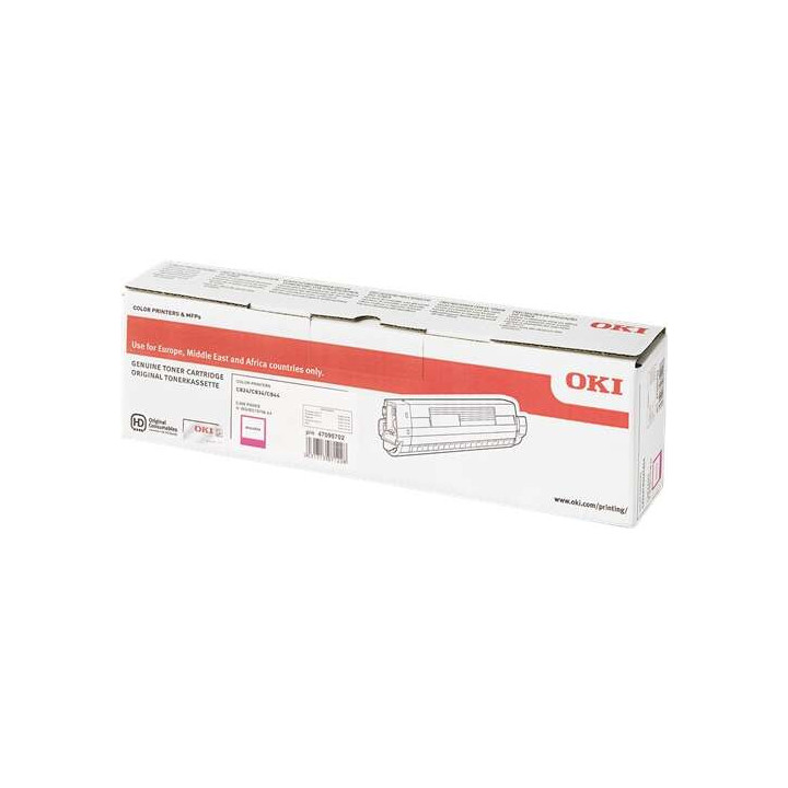 OKI C824/C834/C844 Magenta Cartucho de Toner Original - 47095702
