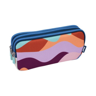 Milan The Fun Estuche Portatodo 3 Amplios Compartimentos - Cierre de Cremallera