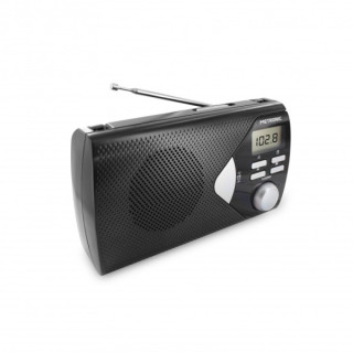 Metronic Radio Portatil AM/FM con Funcion Alarma - Pilas - Color Negro