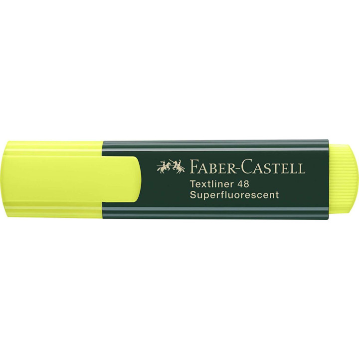 Faber-Castell Rotulador Marcador Fluorescente Textliner 48 - Punta Biselada - Trazo entre 1.2mm y 5mm - Tinta con Base de Agua