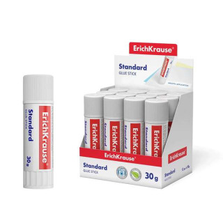Erichkrause Standard Pegamento en Barra 30gr - Pegado Rapido y Confiable - Facil de Aclarar con Agua - Sin Disolventes - Apto p