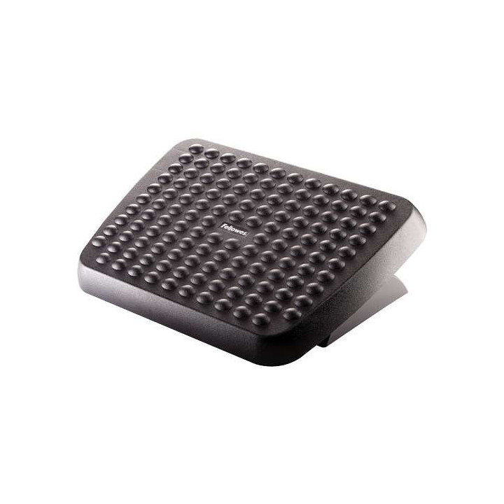 Fellowes Reposapies Ajustable Ergonomico - Superficie Estilo Masaje - 2 Ajustes de Altura - Color Negro