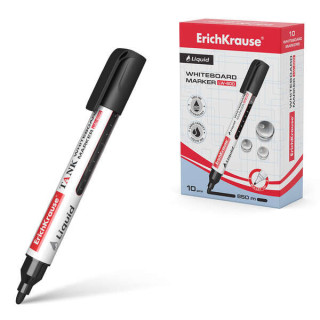 Erichkrause Liquid LW-600 Marcador de Pizarra Blanca - Tinta Liquida a Base de Alcohol - Punta en Forma de Bala - Ancho de Line