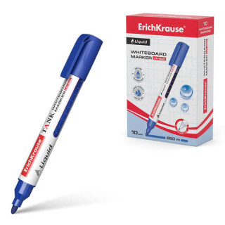 Erichkrause Liquid LW-600 Marcador de Pizarra Blanca - Tinta Liquida a Base de Alcohol - Punta en Forma de Bala - Ancho de Line