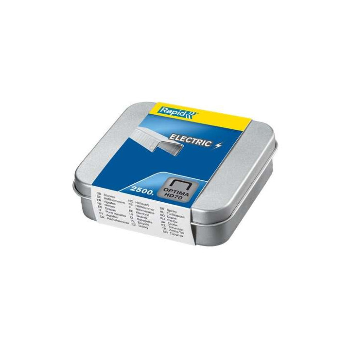 Rapid Optima HD70 Caja de 2500 Grapas HD70 - Hasta 70 Hojas - Acero de Alta Calidad