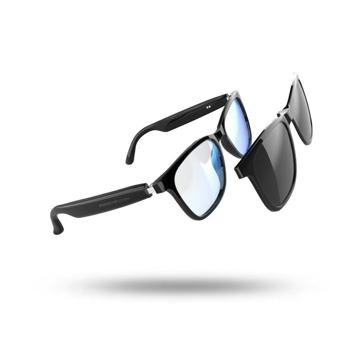 Energy Sistem RayFlex Music Gafas Bluetooth - Cristales Anti Luz Azul + Cristales Magneticos Polarizados con Proteccion UV400 -