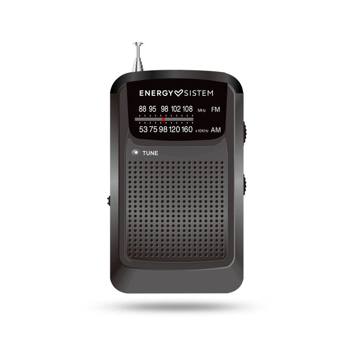 Energy Sistem Pocket Radio Portatil Analogica FM/AM - Entrada Jack 3.5mm - Antena Telescopica - Alimentacion con Pilas - Color