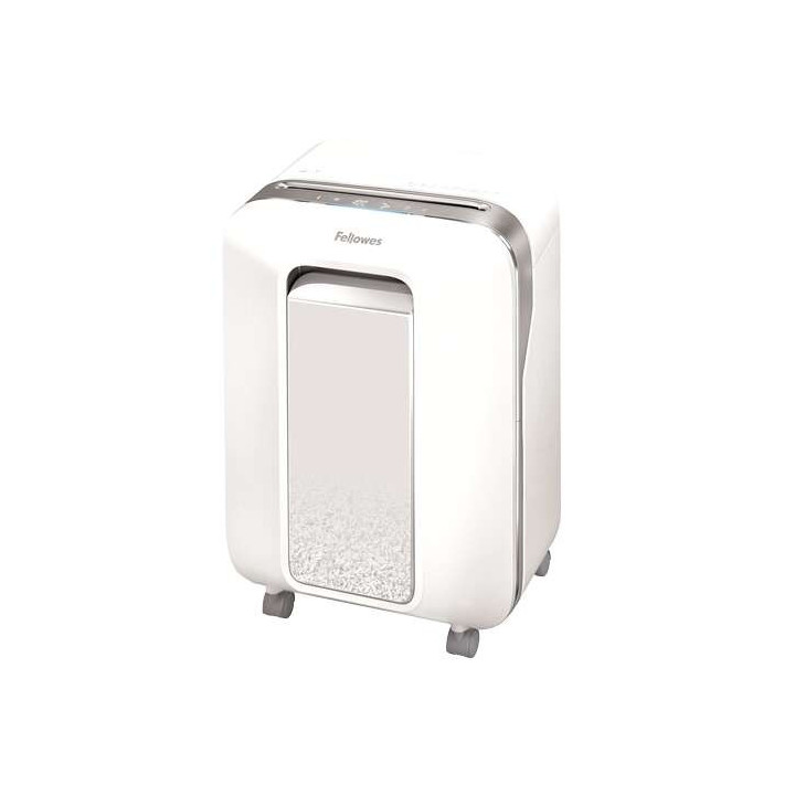 Fellowes LX201 Destructora de Papel Manual Microcorte P-5 - Destruye hasta 12 Hojas - Capacidad de la Papelera 22L - Color Blan