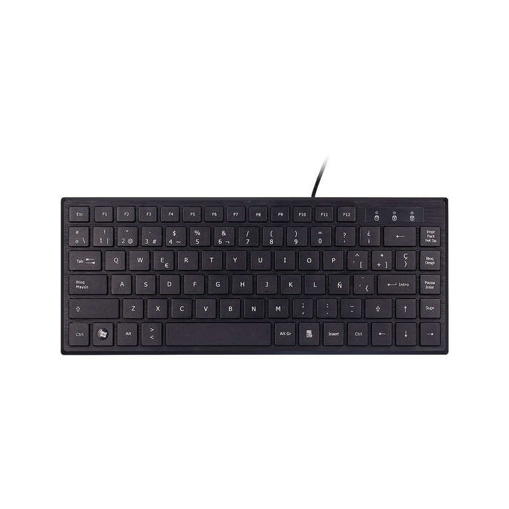 Unykach KB302 Mini Teclado USB con 83 Teclas - Ultraplano - Color Negro