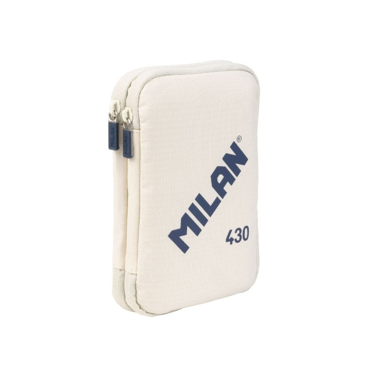 Milan Coleccion 430 Plumier de 2 Pisos con 2 Gomas de Borrar