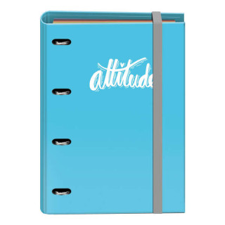 Dohe Serie Pastel Carpeta de 4 Anillas Formato A4 con Recambio de 100 Hojas - 4 Separadores de Colores - Cierre con Goma Elasti