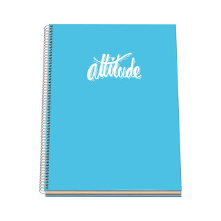 Dohe Serie Pastel Cuaderno con Espiral - Tamaño A4 de 100 Hojas 90gr - Hojas Microperforadas con 4 Taladros - Cuadricula 5mm -