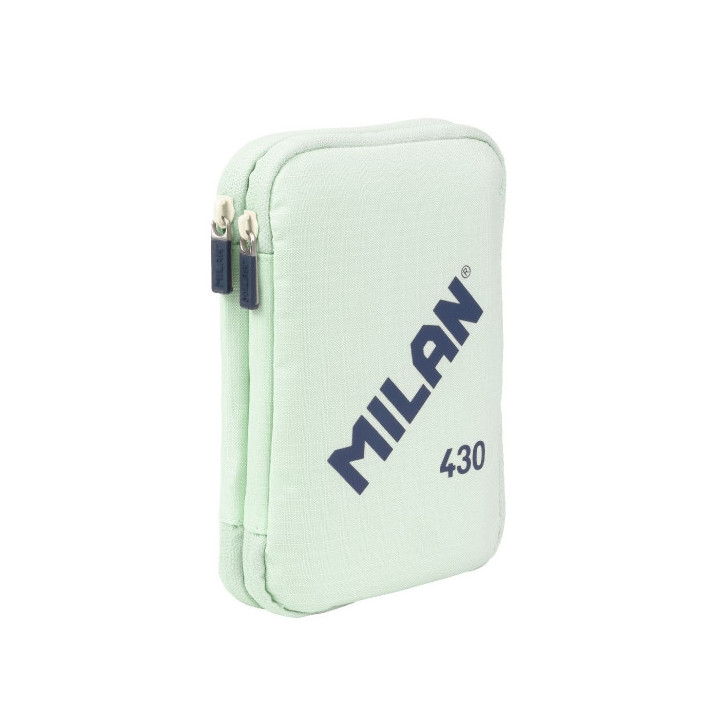 Milan Coleccion 430 Plumier de 2 Pisos con 2 Gomas de Borrar