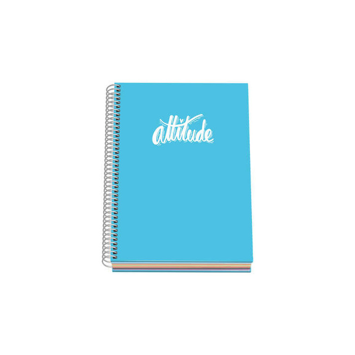 Dohe Serie Pastel Cuaderno con Espiral - Tamaño A5 de 100 Hojas 90gr - Hojas Microperforadas con 2 Taladros - Cuadricula 5mm -