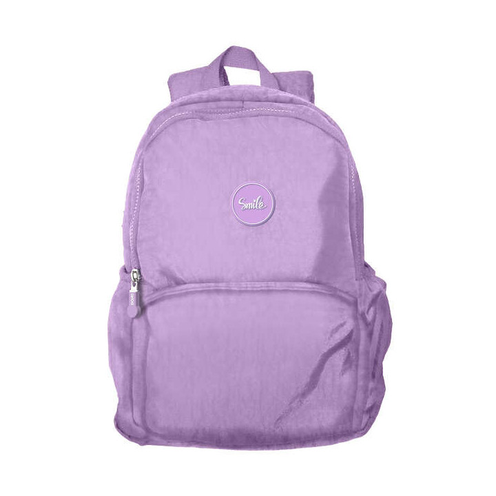 Dohe Serie Pastel Mochila Escolar Mediana - 2 Compartimentos - Tirantes Reforzados y Ajustables - Asa Superior - Color Morado P