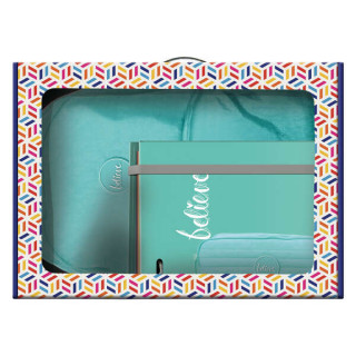 Dohe Serie Pastel Pack de Mochila Mediana + Portatodo Doble + Carpeta de 4 Anillas Formato A4 con Recambio de 100 Hojas - Color