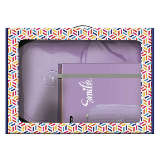 Dohe Serie Pastel Pack de Mochila Mediana + Portatodo Doble + Carpeta de 4 Anillas Formato A4 con Recambio de 100 Hojas - Color