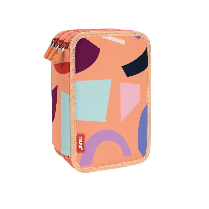 Milan Fun Animals Plumier de 3 Pisos con Goma de Borrar