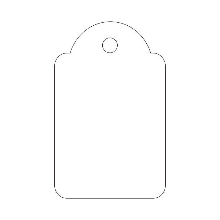 Apli Etiquetas Colgantes Blancas 22 x 35mm 500 U.