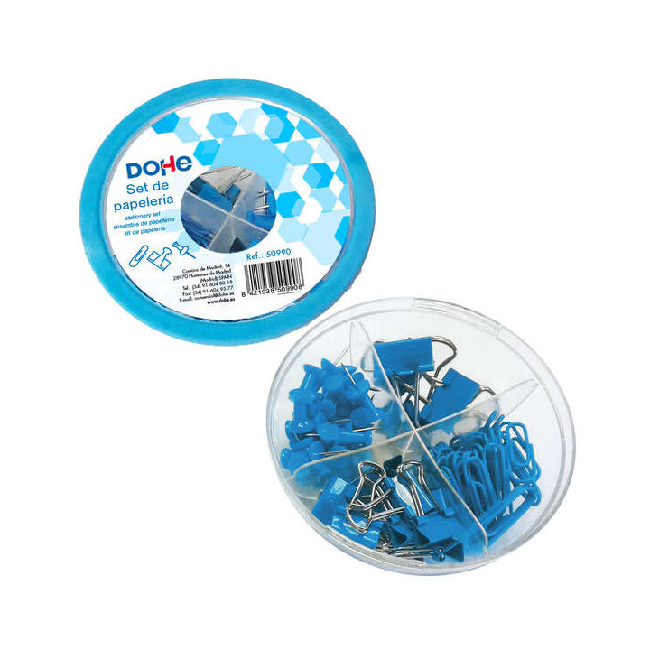 Dohe Combo Ovni Pack de Accesorios de Escritorio - 12 Pinzas de 15mm
