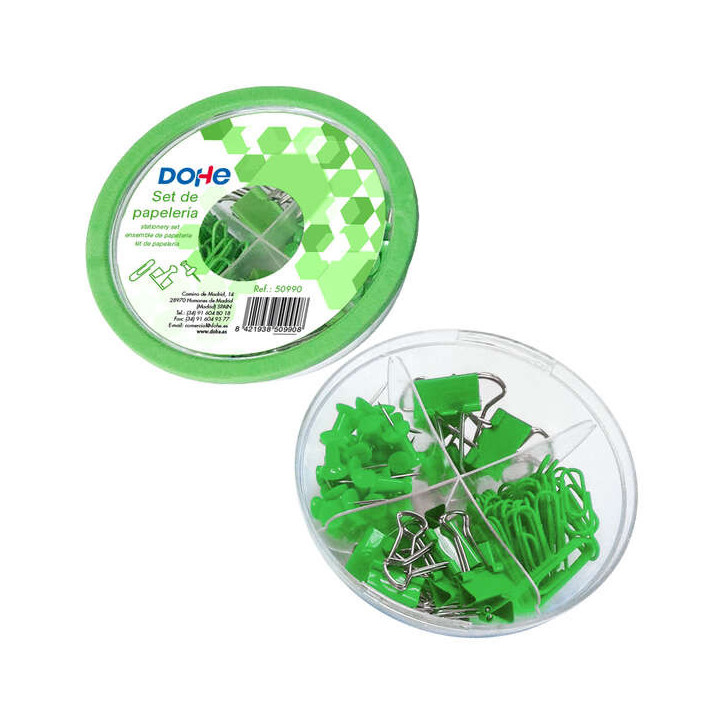 Dohe Combo Ovni Pack de Accesorios de Escritorio - 12 Pinzas de 15mm