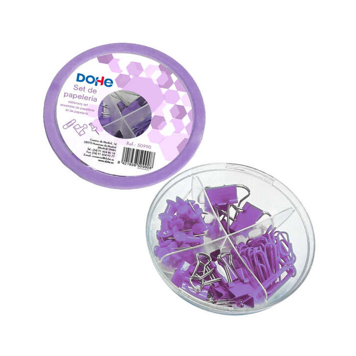 Dohe Combo Ovni Pack de Accesorios de Escritorio - 12 Pinzas de 15mm