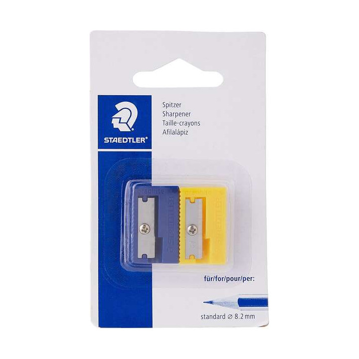 Staedtler 510 50 Sacapuntas de Plástico - Angulo de Afilado 23º - 1 Agujero